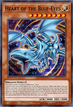 Yugioh! Heart of the Blue-Eyes MP25-EN013 STARLIGHT Rare - Image 1