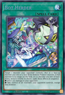 Yugioh! Bot Herder MP25-EN149 Prismatic Secret Rare - Image 1