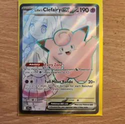 Lillie's Clefairy EX Full Art 173/159 Journey Together NM Pokemon Card - Image 1