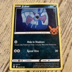 POKEMON Zubat Trick Treat Battle Styles 089/163 Common REGULAR FINISH TCG CARD - Image 2