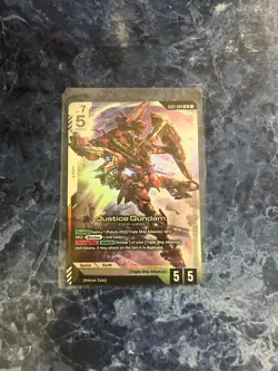 Gundam Card Game Newtype Rising: Justice Gundam GD01-066 LR - Image 1