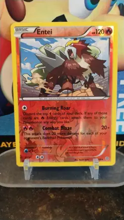 ENTEI Ancient Origins XY Series POKEMON Reverse Holo 2015 Trading Card 14/98 - Image 1