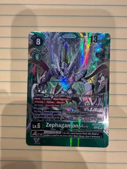 Digimon Card Zephagamon ACE Foil - BT20-101 NM - Digimon - Vintage Trading Card - Image 3