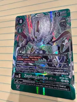 Digimon Card Zephagamon ACE Foil - BT20-101 NM - Digimon - Vintage Trading Card - Image 4