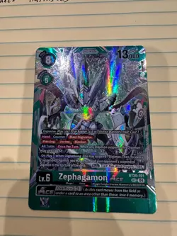 Digimon Card Zephagamon ACE Foil - BT20-101 NM - Digimon - Vintage Trading Card - Image 5