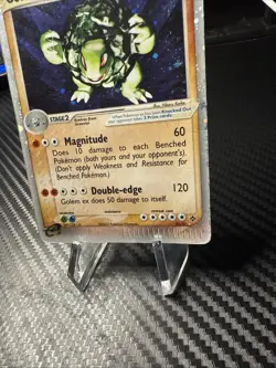Golem EX 91/97 EX Dragon Holo Ultra Rare E Series Pokemon Card DMG - Image 2