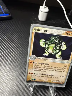 Golem EX 91/97 EX Dragon Holo Ultra Rare E Series Pokemon Card DMG - Image 3