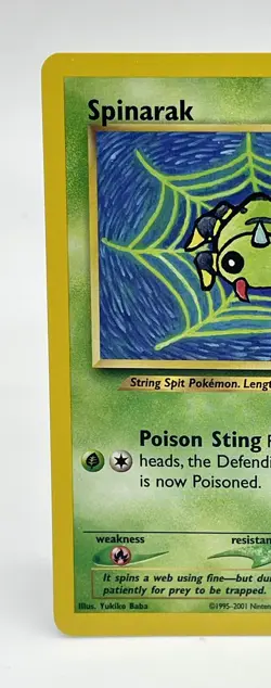 Spinarak 64/75 Neo Discovery Common Pokemon Card WOTC Non Holo Vintage 2001 NM - Image 2