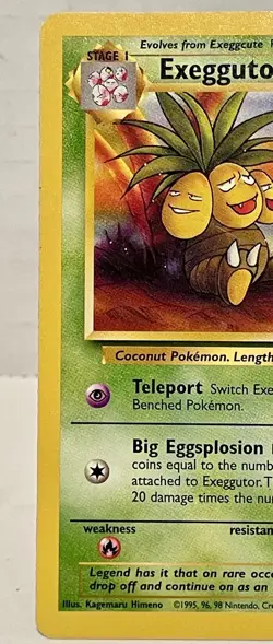 Exeggutor 35/64 Jungle Uncommon 1999 Pokemon Card Non Halo TCG LP Vintage - Image 2