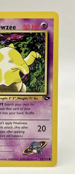 Sabrina's Drowzee 95/132 Pokemon Card Gym Challenge Non Holo Vintage 2000 NM - Image 3