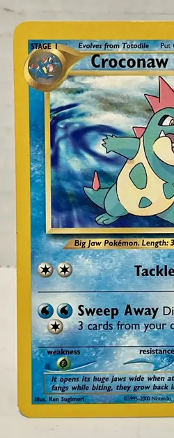 Croconaw 32/111 Unlimited Neo Genesis Pokemon Card WOTC 2000 Vintage NM - Image 3