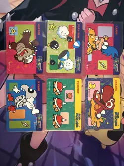 SUPER MARIO BROS 4 MARIO WORLD BANPRESTO Card 1992 Nintendo 30 lot of 6 mint! - Image 1