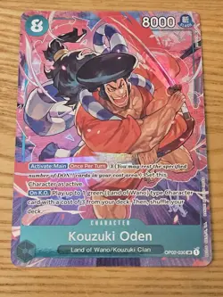 One Piece Card Game Kouzuki Oden OP02-030 Alternate Art Eng NM Paramount War - Image 1