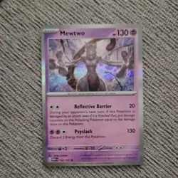 Pokemon TCG Mewtwo 150/165 Holo Rare Foil Scarlet Violet 151 NM/M Condition - Image 1