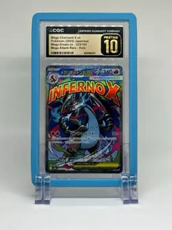 CGC Pristine 10 Mega Charizard X ex 223/193 Mega Dream ex Japanese Pokemon - Image 1