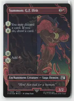 Summon: G.F. Ifrit (Borderless) 369 FINAL FANTASY Magic: The Gathering Foil NM - Image 1
