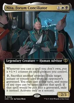 Nita, Forum Conciliator x1 Extended Art FOIL Secrets of Strixhaven SOS NM MTG - Image 1