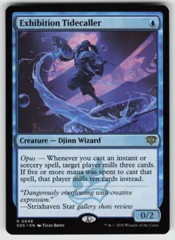 Exhibition Tidecaller 48 Rare Secrets of Strixhaven Magic: The Gathering NM - Image 1