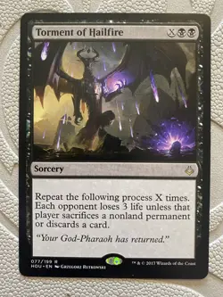 MTG Torment of Hailfire Hour of Devastation 077/199 Regular Rare LP - Image 1