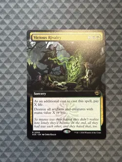 MTG Vicious Rivalry #0359 Extended Art Rare Secrets of Strixhaven (SOS) - Image 1