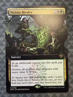 MTG Vicious Rivalry #0359 Extended Art Rare Secrets of Strixhaven (SOS) - Image 2