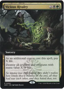 Vicious Rivalry (Extended Art) - Secrets of Strixhaven (SOS) - Image 1