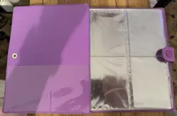 Pokemon - Official Purple Ash & Pikachu 4-Pocket TCG Card Binder Storage Vintage - Image 2