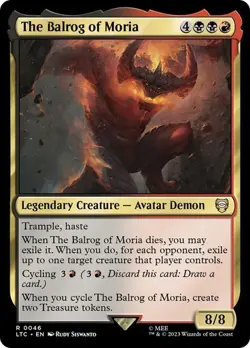 MTG - The Balrog of Moria - Lord of the Rings Commander - Magic the Gathering - Image 1