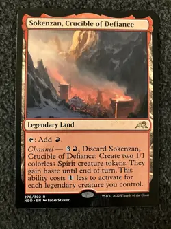 Magic The Gathering MTG - Sokenzan, Crucible of Defiance - Kamigawa Neon Dynasty - Image 1