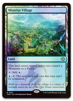 Mistrise Village #261 (Foil) (NM) Tarkir Dragonstorm TDM Magic MTG - Image 1