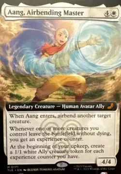 Aang Airbending Master 0171 Avatar Borderless MTG NM - Image 1
