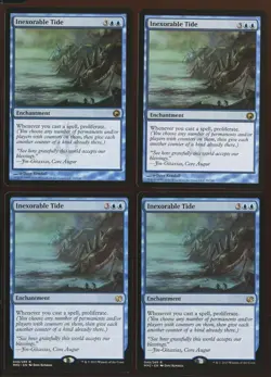 4x Inexorable Tide Rare Ex/LP Scars Mirrodin Modern Masters Magic the Gathering - Image 1