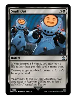 1x MTG Snuff Out - Doctor Who Instant! NM Mint! - Image 1