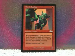 MTG Magic the Gathering Goblin Lackey Urza's Saga MP - Image 1