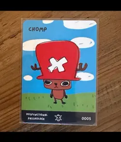 Pokemon Parody card Dysfunctional Passholder Parody card Chomp - Image 1