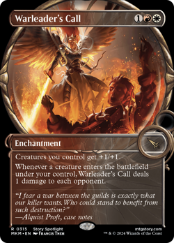 Warleader's Call (Showcase) [Murders at Karlov Manor] Magic MTG - Image 1