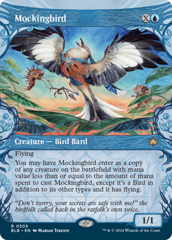 Mockingbird (Showcase) [Bloomburrow] Magic MTG - Image 1