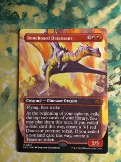 Bonehoard Dracosaur (Borderless) The Lost Caverns of Ixalan Regular - Image 1
