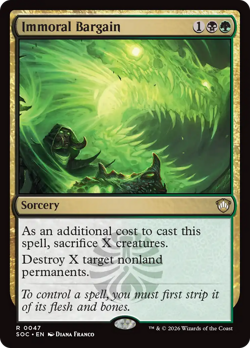 Immoral Bargain - 47 - SOC - Near Mint - MTG - Image 1
