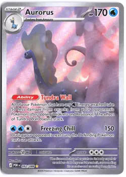 Aurorus 092/088 Holo Illustration Rare Perfect Order Pokemon - Image 1