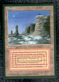 PLATEAU dual land Foreign Black Border German MTG Unplayed Near mint - Image 1