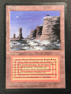 PLATEAU dual land Foreign Black Border German MTG Unplayed Near mint - Image 4