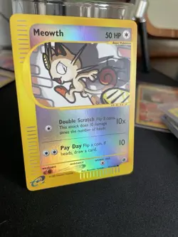 Meowth REVERSE HOLO Expedition Base Set 121/165 2002 Pokemon TCG - Image 2