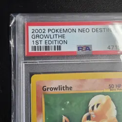 PSA 9 Growlithe 68/105 Neo Destiny 1st Edition 2002 Pokemon TCG - Image 2