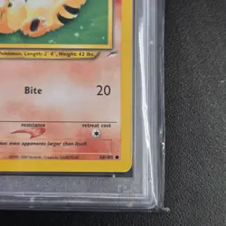 PSA 9 Growlithe 68/105 Neo Destiny 1st Edition 2002 Pokemon TCG - Image 4