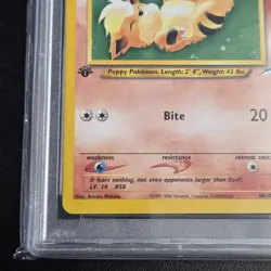 PSA 9 Growlithe 68/105 Neo Destiny 1st Edition 2002 Pokemon TCG - Image 5