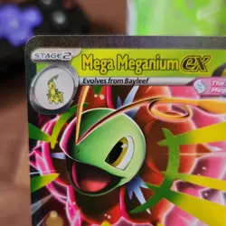 Mega Meganium EX - Double Rare ASC 010/217 Full Art Holo Pokemon TCG Card - Image 2