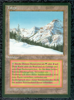 TIAGA dual land Foreign Black Border German MTG Unplayed Near mint - Image 1