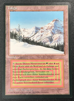 TIAGA dual land Foreign Black Border German MTG Unplayed Near mint - Image 4