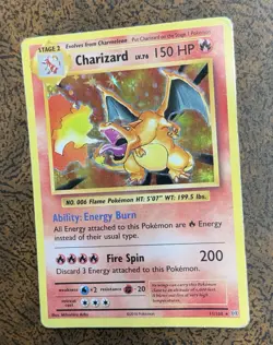 Charizard 11/108 Evolutions Rare Holo Pokemon Card - Image 1